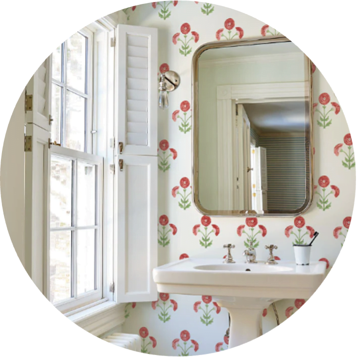 Schumacher 1889 - Saranda Flower Wallpaper: £48.00/m