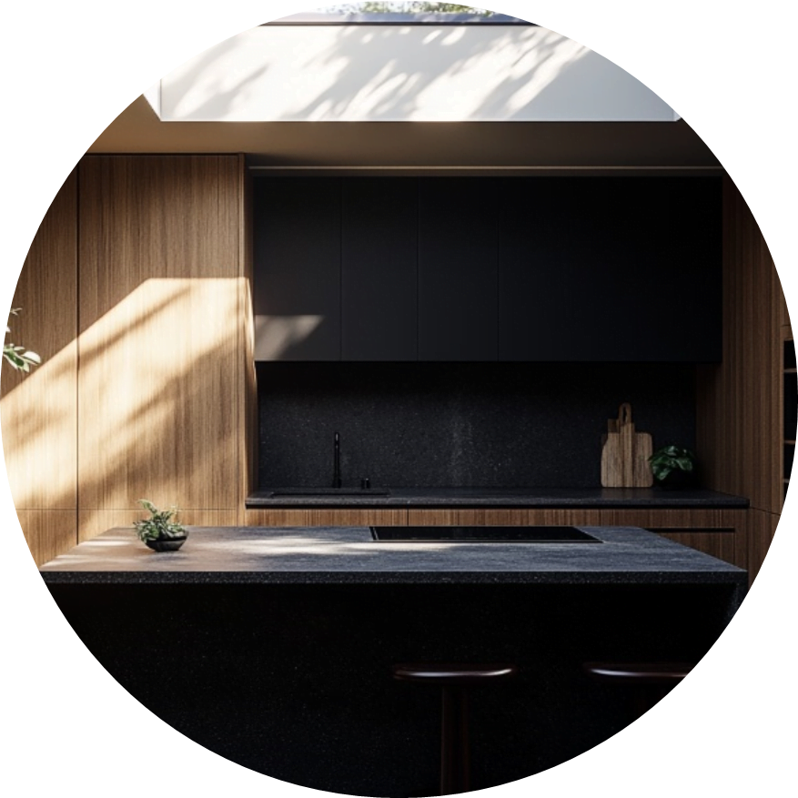 2. Concealed Kitchens: Sleek and Seamless Design