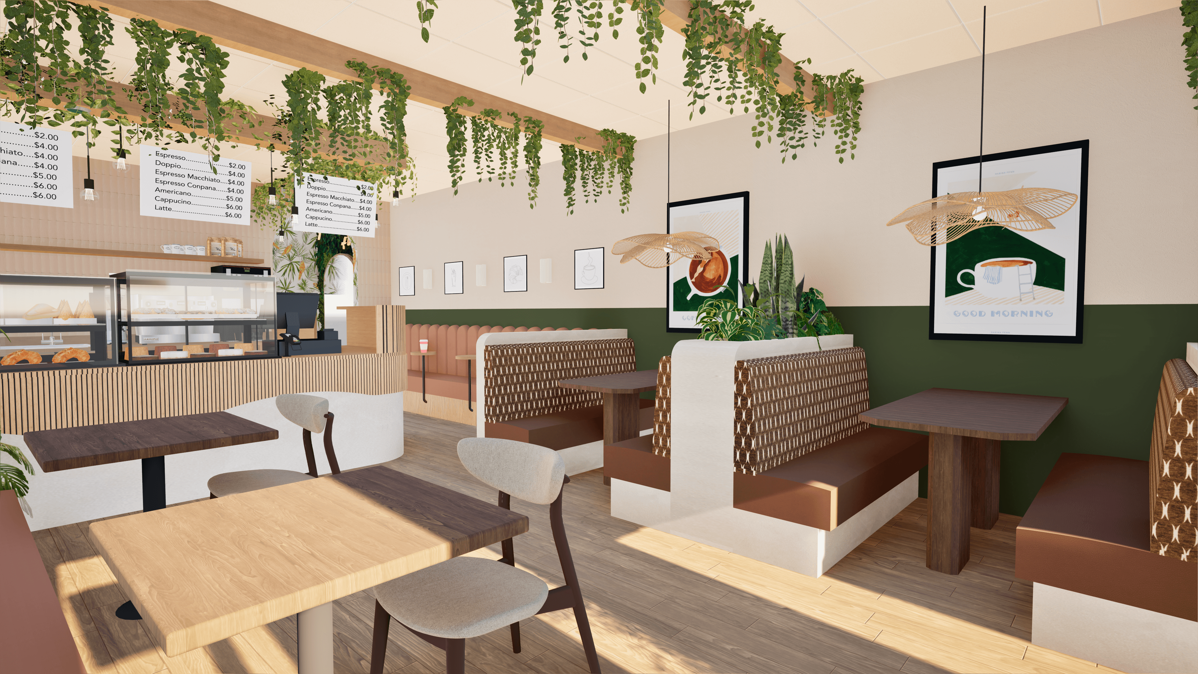 Creating a Cosy and Earthy Cafe in Pittsburgh: aIDyl Interior Design’s Latest Commercial Project