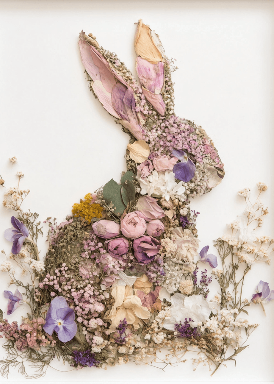 Pressed Flower Frames with an Easter Touch